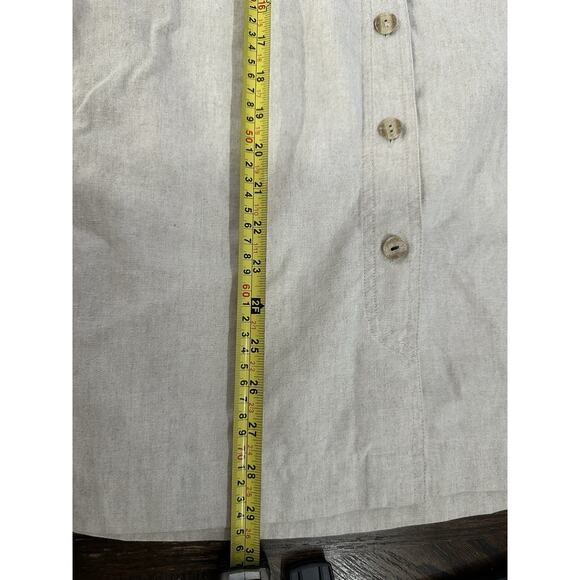 Liz Claiborne Sport Button Linen Blend Skirt Waist Size 8 - Picture 9 of 10